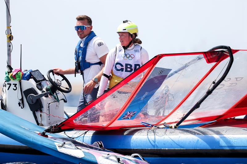 Emma Wilson (GBR) Women's iQFoil racing on July 31 in Marseille at the Paris 2024 Olympic Regatta - photo © World Sailing / Lloyd Images