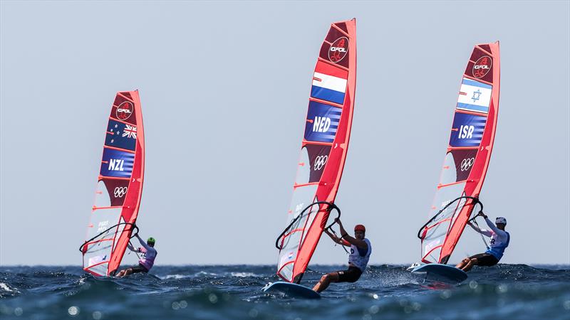 Semi-Final- Mens Windsurfing - iQFoil - Marseille - Paris2024 Olympic Regatta - August 3, 2024 photo copyright World Sailing / Sander van der Borch taken at  and featuring the iQFoil class