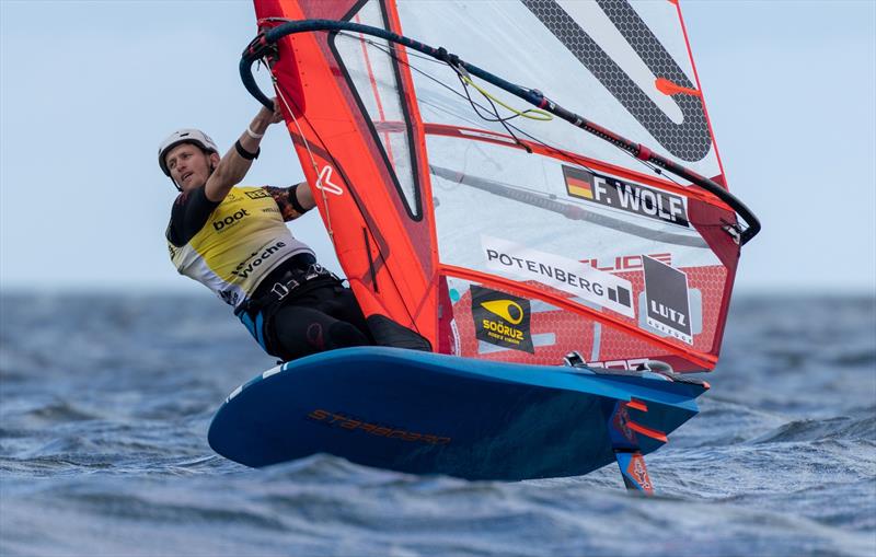 Fabian Wolf from Kiel took the only overall victory for Germany at Kieler Woche in the iQFOiL class - photo © Felix Diemer / Kieler Woche