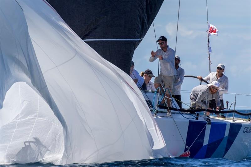 Calibre kite drop - Sydney Harbour Regatta 2019 photo copyright Andrea Francolini taken at Middle Harbour Yacht Club and featuring the IRC class