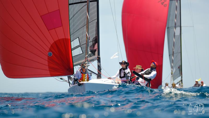 Watch me the Melges 24 being closely watched - Bartercard Sail Paradise 2020 photo copyright Mitch Pearson / Surf Sail Kite taken at  and featuring the IRC class
