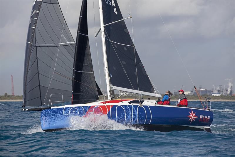 Three Jeanneau Sun Fast 3300s in the new Mixed Double-Handed class of the 2020 Ida Lewis Distance Race photo copyright Billy Black taken at Ida Lewis Yacht Club and featuring the IRC class