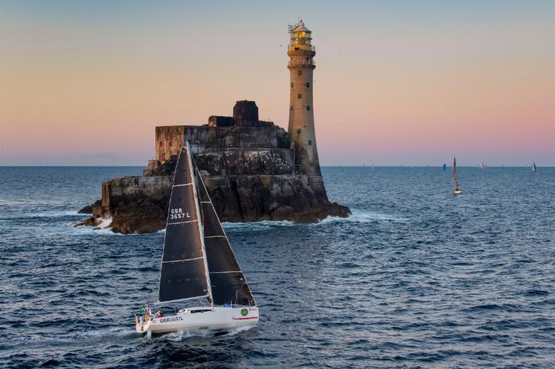 Deb Fish racing Sun Fast 3600 Bellino Two-Handed with Rob Craigie in the Rolex Fastnet Race photo copyright Carlo Borlenghi / Rolex taken at Royal Ocean Racing Club and featuring the IRC class