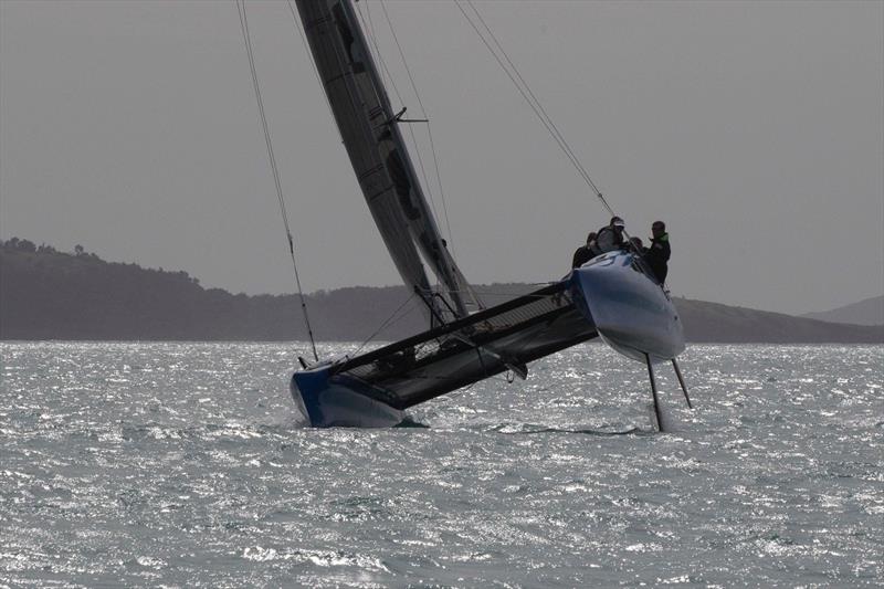 Leitning Storm gets up in the breeze photo copyright Shirley Wodson pic - ABRW taken at Whitsunday Sailing Club and featuring the IRC class