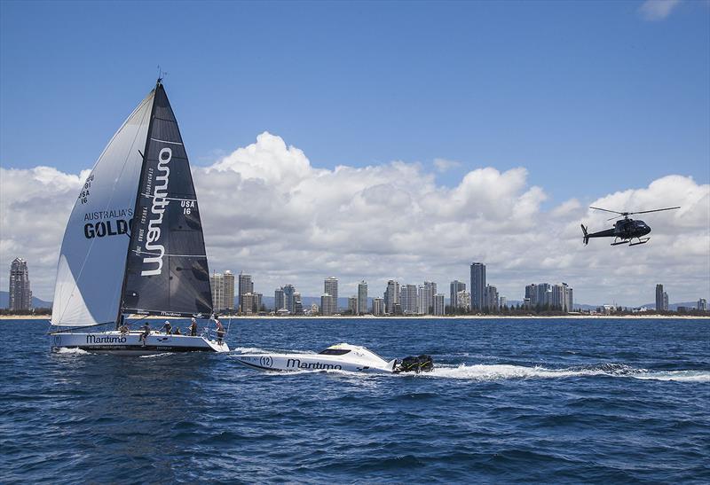 Maritimo 11 departs her home on the Gold Coast, bound for the 2021 Sydney Hobart Race - photo © Maritimo