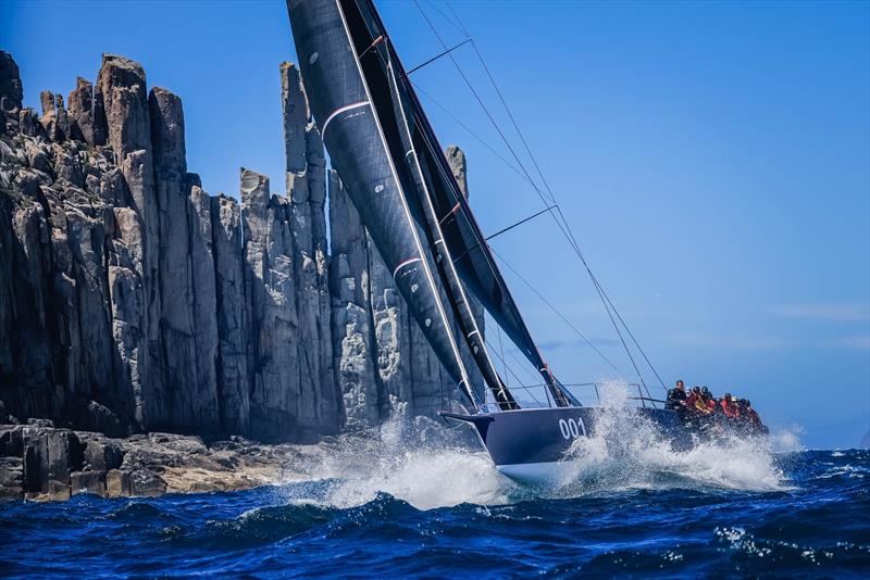 Rounding Tasman Island and heading for the finish - Rolex Sydney Hobart Yacht Race, December 2021 - photo © Salty Dingo