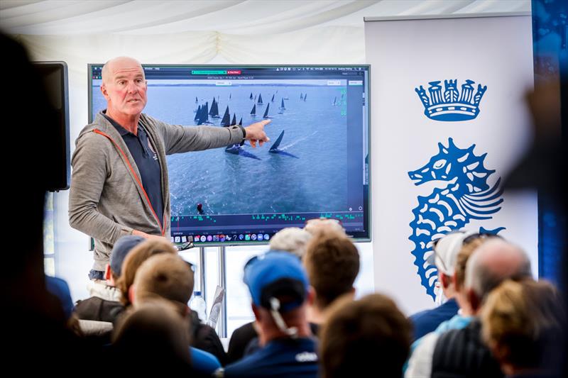 Coaching after racing in the RORC Clubhouse on day 1 of the RORC Easter Challenge photo copyright Paul Wyeth / www.pwpictures.com taken at Royal Ocean Racing Club and featuring the IRC class