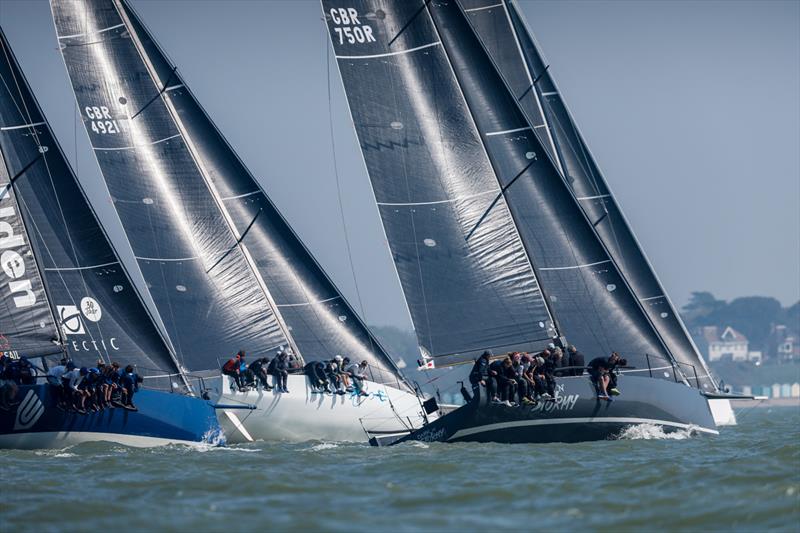 Ian Atkins' GP42 Dark N Stormy scored seven wins in the RORC Easter Challenge and took victory in IRC One at the RORC Easter Challenge photo copyright Paul Wyeth / www.pwpictures.com taken at Royal Ocean Racing Club and featuring the IRC class