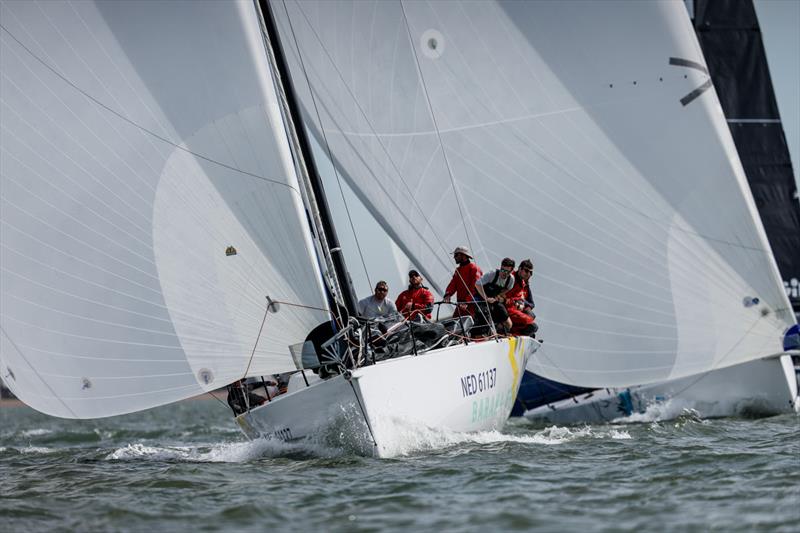 A close third place in IRC One for Harmen Jan de Graaf's Dutch Ker 43 One-off Baraka Gp at the RORC Easter Challenge photo copyright Paul Wyeth / www.pwpictures.com taken at Royal Ocean Racing Club and featuring the IRC class