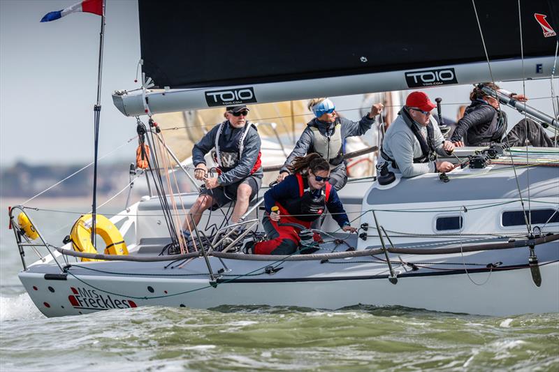 Lena Having's Corby 33 Mrs Freckles scored a 1-2 on the last day to win IRC Three at the RORC Easter Challenge - photo © Paul Wyeth / www.pwpictures.com