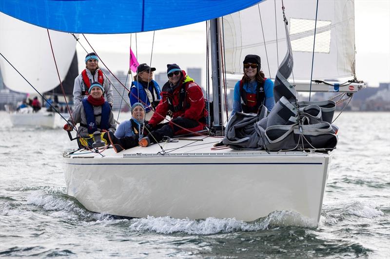 Claire Heenan and her Jungle Juice crew lead Division 1 - Australian Women's Keelboat Regatta - photo © Andrea Francolini / AWKR