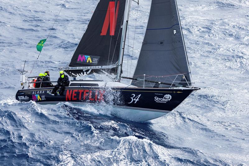 Azzurro sailing through the Tasman Sea - 78th Rolex Sydney Hobart - photo © Andrea Francolini / Rolex