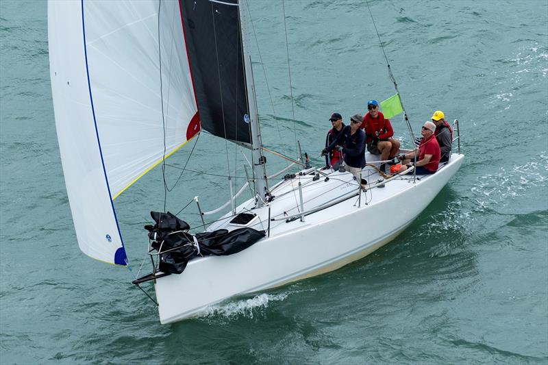 Tim Campbell (red shirt and sunnies) at the helm of Private Equity - 2024 Nautilus Marine Insurance Sydney Harbour Regatta - photo © Andrea Francolini / MHYC