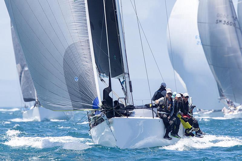 Ginan, overall winners of the Melbourne to King Island Ocean Yacht Race photo copyright Steb Fisher taken at Ocean Racing Club of Victoria and featuring the IRC class