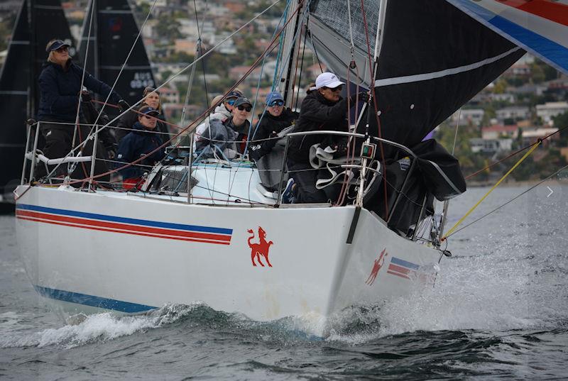 Intrigue, with her winning all female crew in the recent Women's Championship - photo © Derwent Sailing Squadron