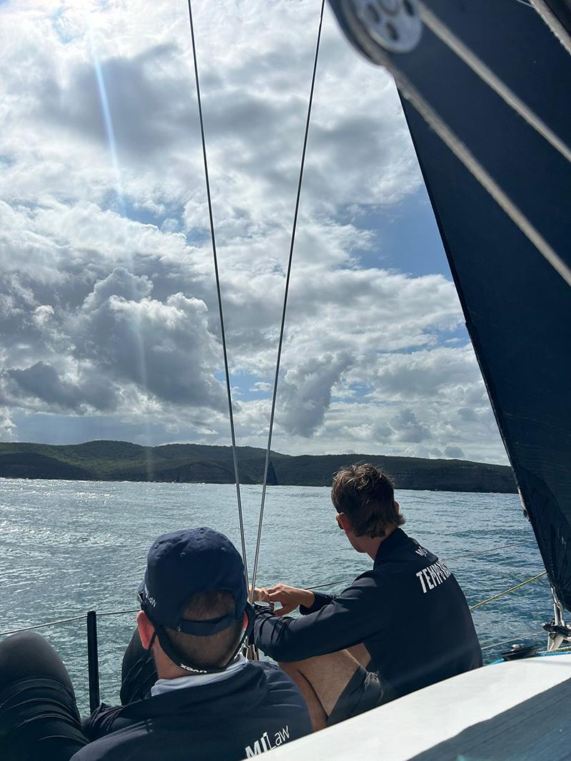 Tempo is leading the bulk of the fleet - 2024 Pittwater to Coffs Harbour Yacht Race photo copyright Tempo taken at Royal Prince Alfred Yacht Club and featuring the IRC class