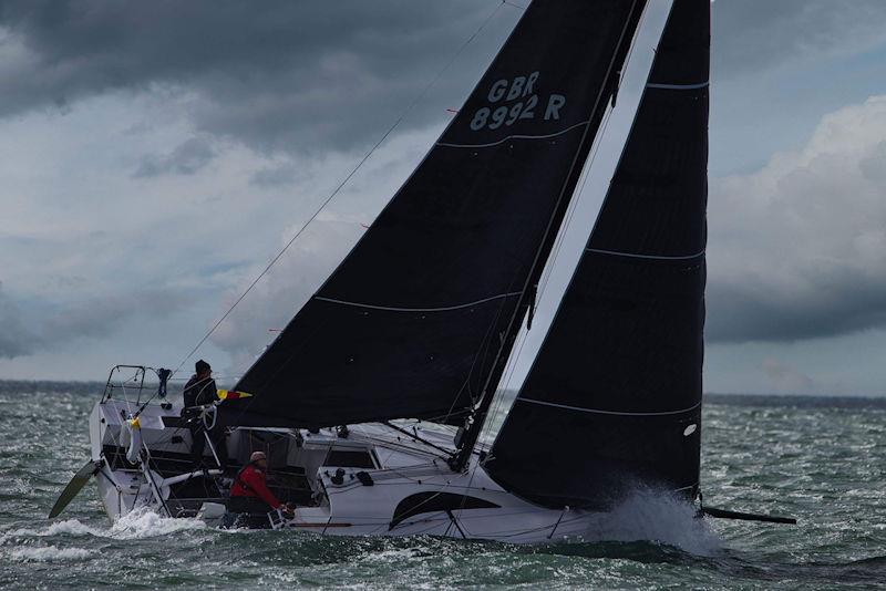 2nd Musto ISORA Welsh Coastal race at Pwllheli - Paul Sutton's Lightning racing along the beach on Sunday photo copyright Paul Jenkinson taken at Pwllheli Sailing Club and featuring the IRC class