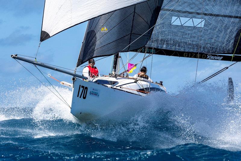 'Gizmo' flying down the course - Ocean Dynamics and Mount Gay Airlie Beach Race Week - Day 1 photo copyright Andrea Francolini / ABRW taken at Whitsunday Sailing Club and featuring the IRC class