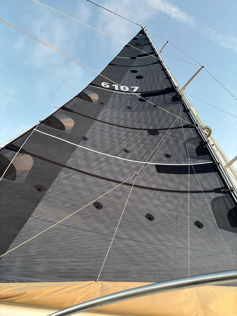 The new UK Sails working well on The Secretary - Melbourne Osaka Cup photo copyright Dave Kenny taken at Ocean Racing Club of Victoria and featuring the IRC class
