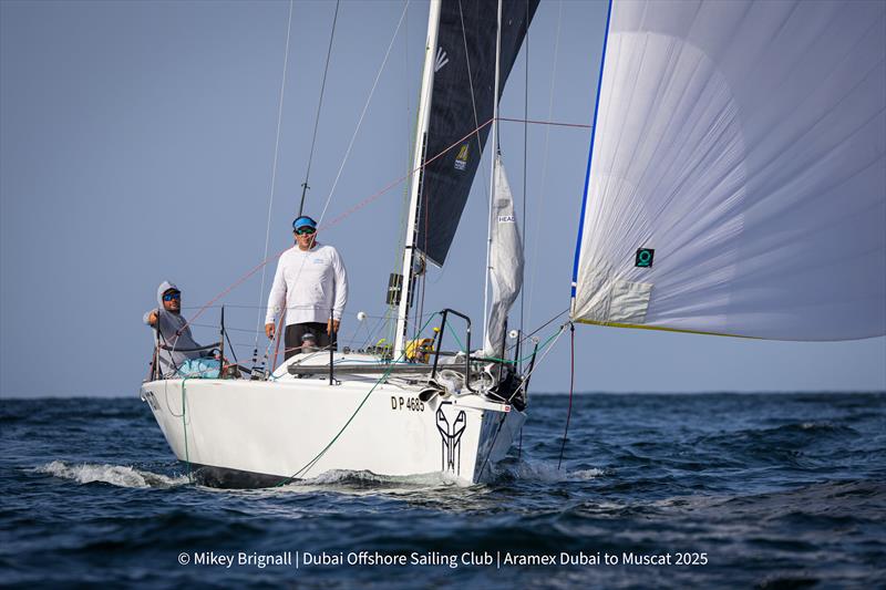 Tom Cracknell and Lee Brown, co-skippers of Nagini, IRC Overall Winner - 32nd ARAMEX Dubai to Muscat Sailing Race - photo © Mikey Brignall