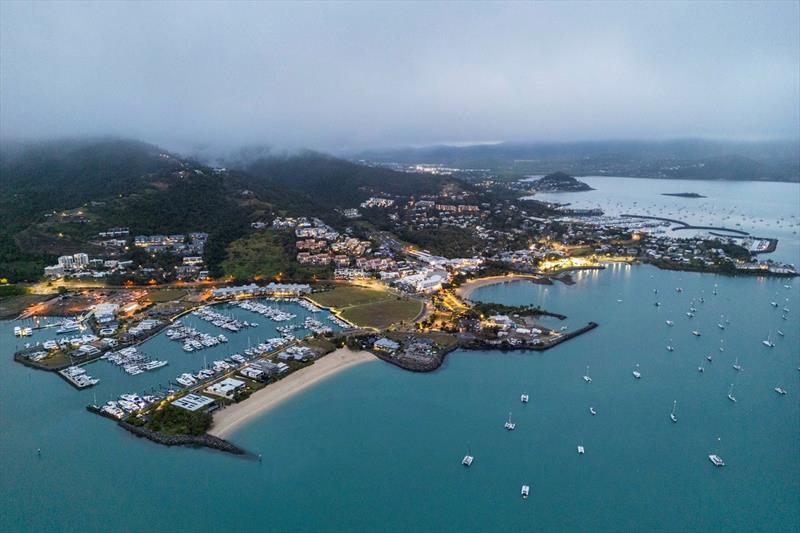 Looking down on Whitsunday Sailing Club and local marinas - Airlie Beach Race Week - photo © Andrea Francolini