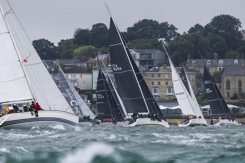 Squadron Line Start Cowes - photo © Paul Wyeth / RORC