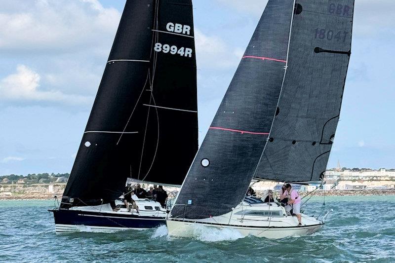 Stiletto passing Xpedite - Summer Series at Royal Temple YC race 1 - photo © Ryan Smith