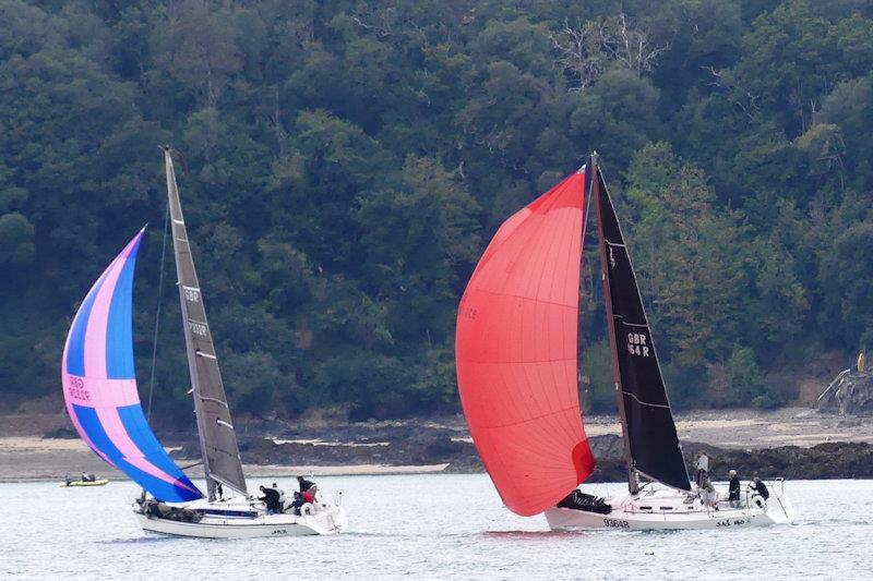 'JAX' and 'Jai Ho' battlle it out - 12th Carey Olsen Jersey Regatta - photo © Bill Harris