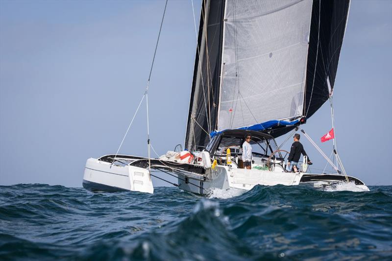 Tan 3 competes in the Multihull Racing class - 2026 Aramex Dubai to Muscat Offshore Sailing Race - photo © Mikey Brignall / DOSC