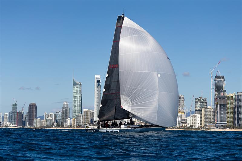 Gusto finishes the Noakes Sydney Gold Coast Yacht Race - photo © Ashley Dart
