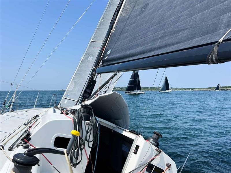 Soon after the Bermuda 1-2 leg 1 start photo copyright Peter Gustaffson taken at Newport Yacht Club, Rhode Island and featuring the J111 class