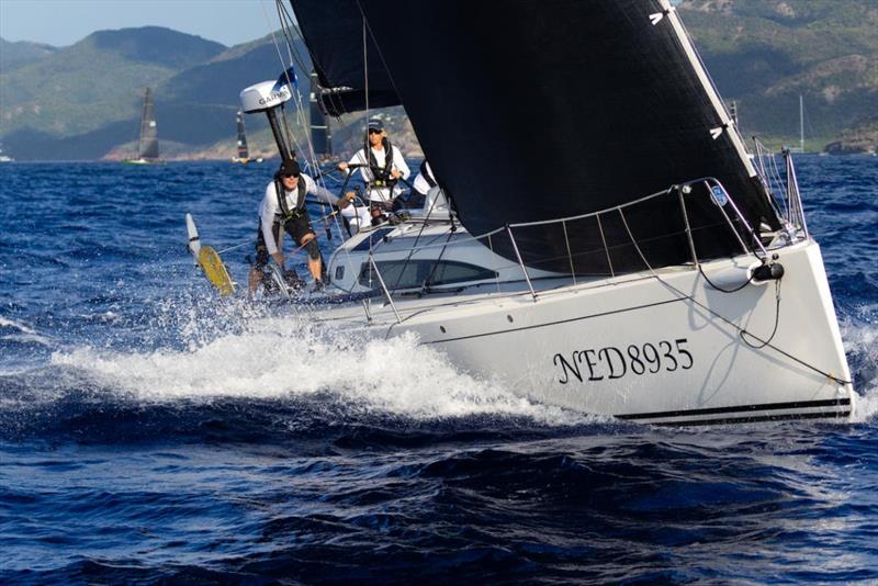 Frans van Cappelle & Michelle Witsenburg's J/122 Moana (NED) - RORC Caribbean 600 day 2 - photo © Arthur Daniel