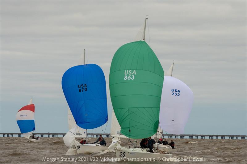 2021 Morgan Stanley J/22 Midwinter Championship photo copyright Christopher Howell taken at Southern Yacht Club and featuring the J/22 class