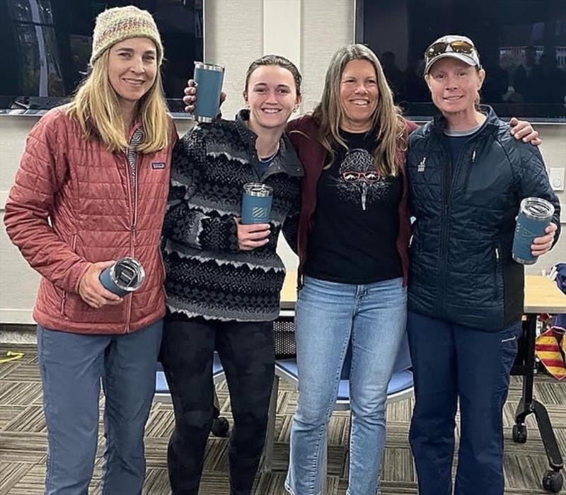 From left to right, Nicole's awesome J/22 match racing team: Julie Mitchell, Hailey Thompson, Karen Loutzenheiser, and Nicole Breault photo copyright St. Francis Yacht Club taken at St. Francis Yacht Club and featuring the J/22 class