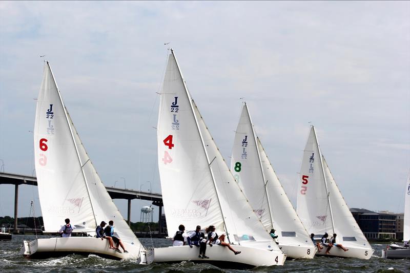 Community is welcome to join Charleston Race Week at Patriots Point for Pro-Am event on Saturday evening (conditions permitting). Ten teams will compete each with one pro on board who will drive and two sailors from local Charleston high schools will crew photo copyright Priscilla Parker / CRW2023 taken at Charleston Yacht Club and featuring the J/22 class