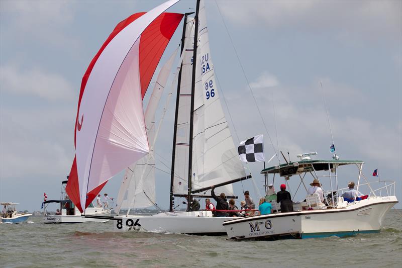 Every race in the J/70 Class featured finishes that were nearly too close to call at Sperry Charleston Race Week 2017 - photo © Charleston Race Week / Meredith Block