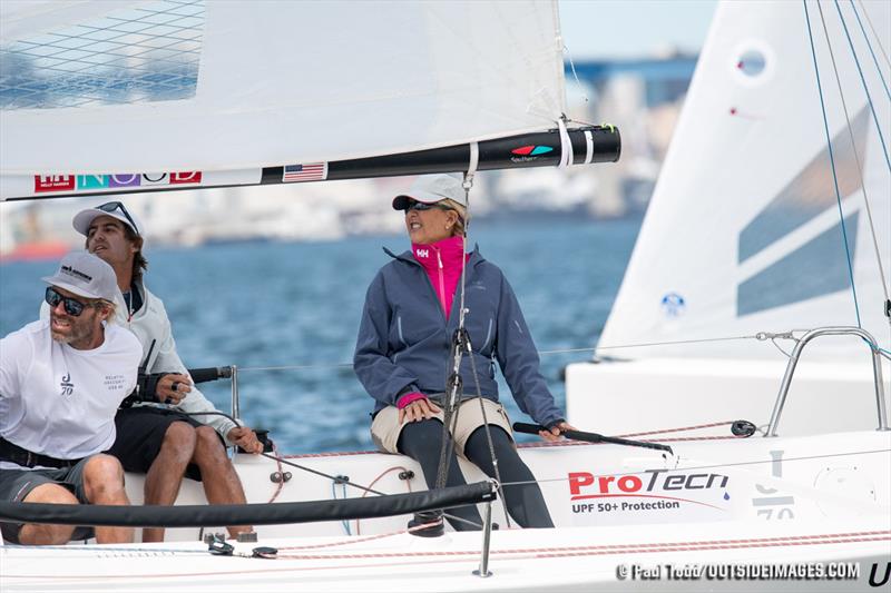 Pamela Rose's J/70 team on Rosebud emerged as the top team in a talent-laden class and was selected as the San Diego NOOD Challenger for the Helly Hansen NOOD Caribbean Championship photo copyright Paul Todd / Outside Images taken at San Diego Yacht Club and featuring the J70 class