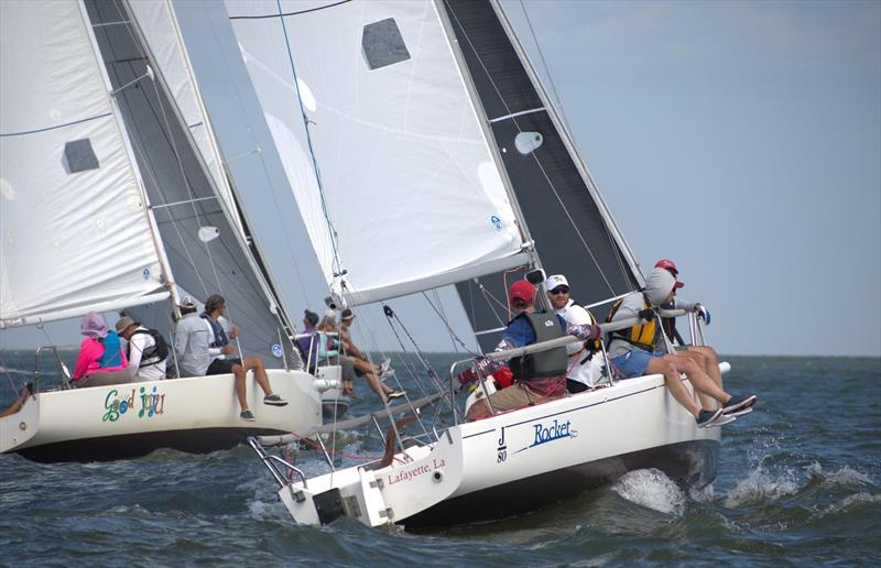 J/80 racecourse action on the waters of Lake Pontchartrain - photo © Southern Yacht Club