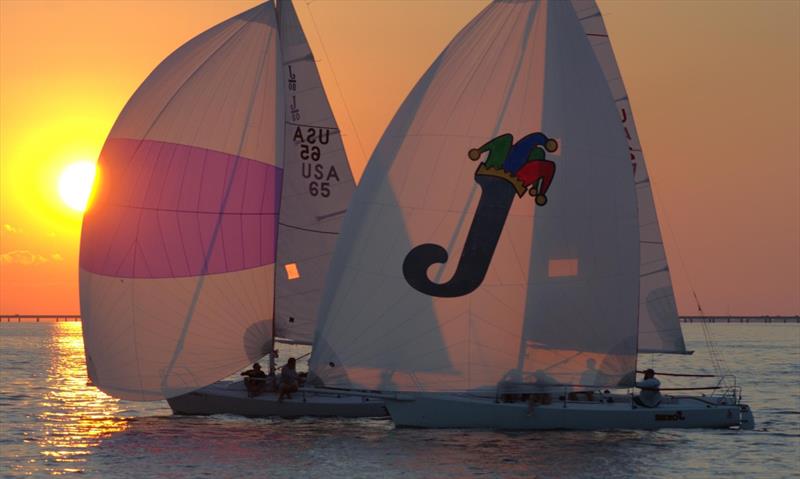J/80 racecourse action on the waters of Lake Pontchartrain - photo © Southern Yacht Club