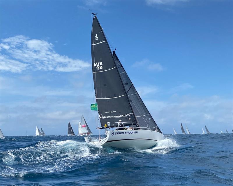 J99 Disko Trooper at the start of the 2021 Sydney Hobart Race - photo © Dale Sharpe