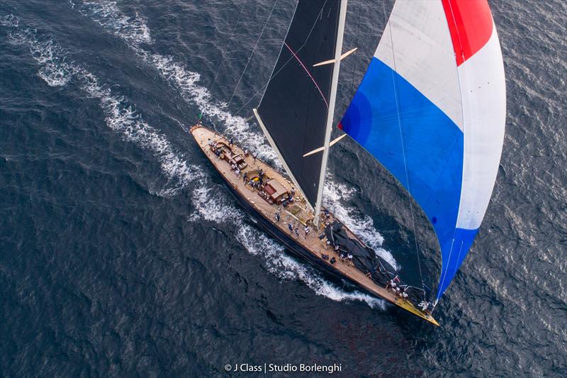 Velsheda at the at the 2022 Maxi Yacht Rolex Cup photo copyright Francesco Ferri / Studio Borlenghi taken at Yacht Club Costa Smeralda and featuring the J Class class