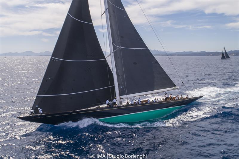 Topaz on day 1 of the Maxi Yacht Rolex Cup photo copyright Studio Borlenghi taken at Yacht Club Costa Smeralda and featuring the J Class class