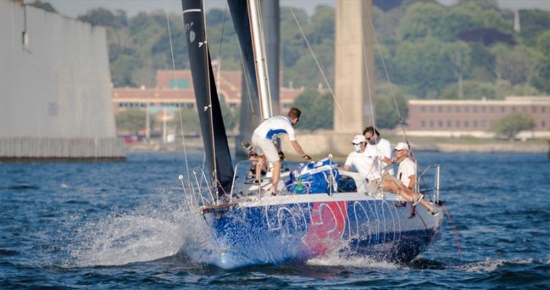 Sailing with a full crew in an evening race last summer photo copyright Bermuda Race Media taken at Royal Bermuda Yacht Club and featuring the Jeanneau class