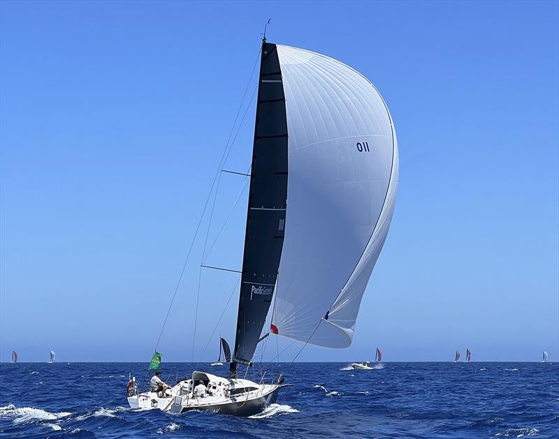 Pacman, as seen by Sun Fast Racing after the start of the 2022 Sydney Hobart race photo copyright Lee Condell taken at Cruising Yacht Club of Australia and featuring the Jeanneau class