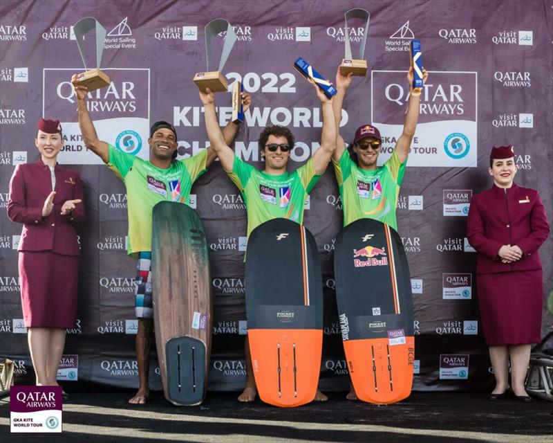 Copa Kitley GKA Kite-Surf & Hydrofoil-Freestyle World Cups Brazil podium - photo © Svetlana Romantsova