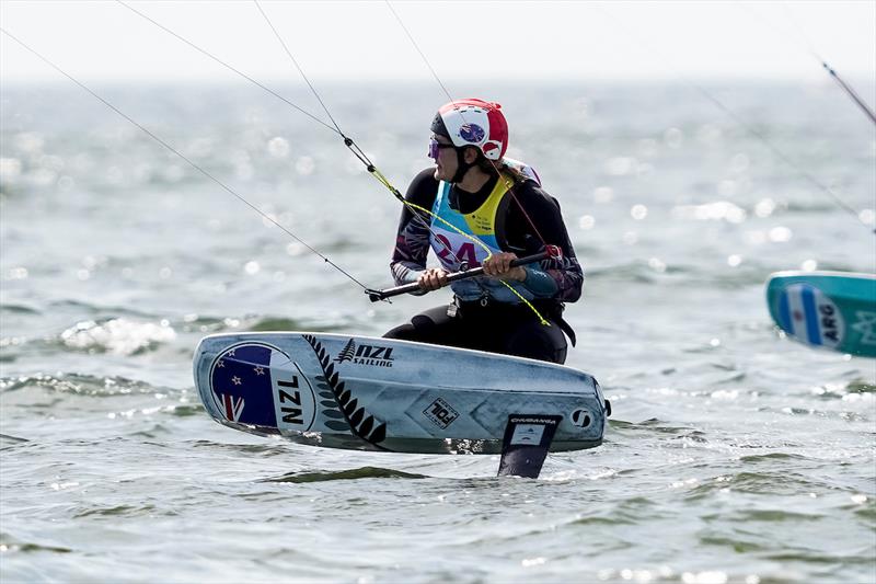  - Kiteboard - NZL - Day 4, 2023 Allianz Sailing World Championships, The Hague, August 14, 2023  photo copyright Sailing Energy / World Sailing taken at  and featuring the Kiteboarding class