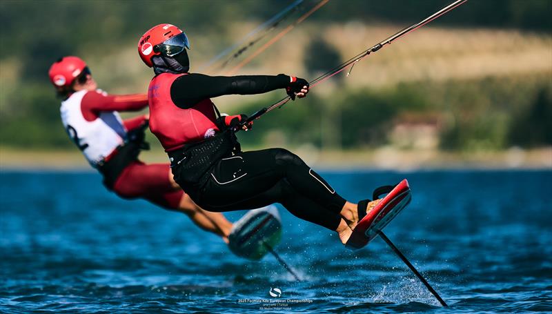 Max Maeder [SGP] did what he needed to end in second and secure a spot in the Grand Final - 2025 Formula Kite European Championships - photo © IKA Media / Robert Hajduk