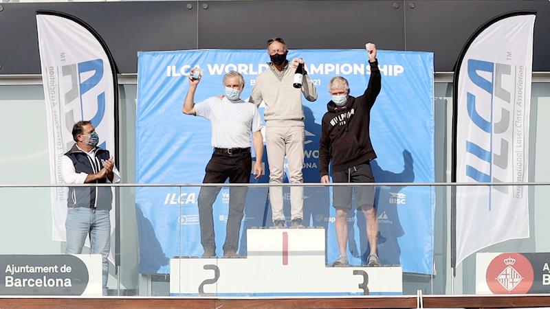 ILCA Masters Worlds in Barcelona - ILCA7 Great Grand Masters photo copyright Jon Emmett taken at Barcelona International Sailing Center and featuring the ILCA 7 class