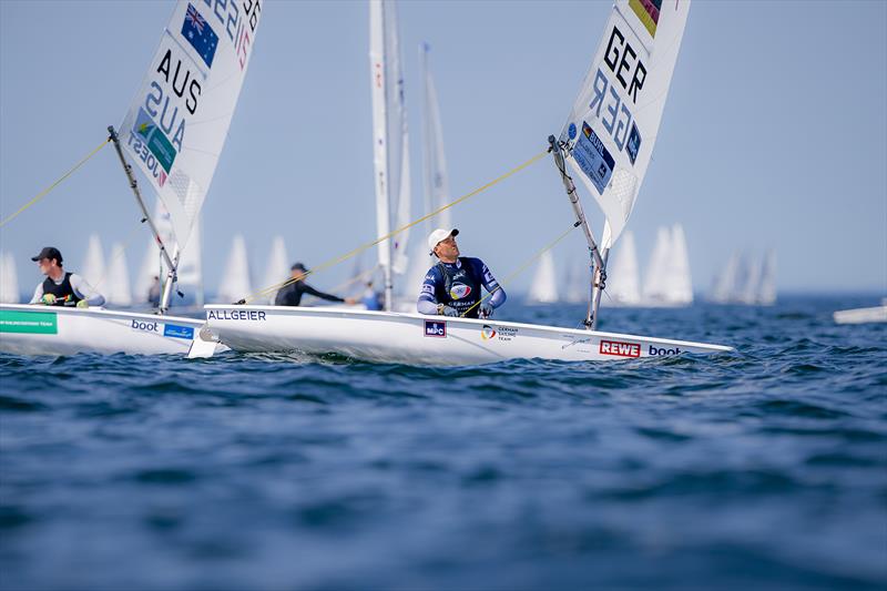 After early start disqualification, Philipp Buhl still has to improve in the ILCA 7 at Kieler Woche photo copyright Sascha Klahn / Kieler Woche taken at  and featuring the ILCA 7 class