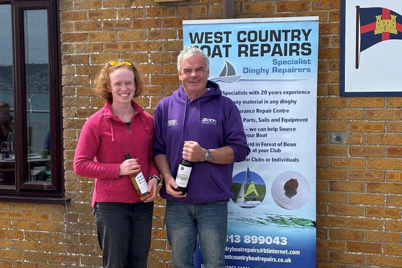 Peter Vincent and Kirsten Glen, second overall - West Country Boat Repairs 2000 class Millennium Series at Castle Cove - photo © Jay Whitehead